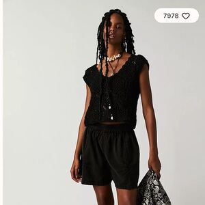 Get Free Poplin Pull-On Shorts, Free People - Size XS/S, see details for sizing